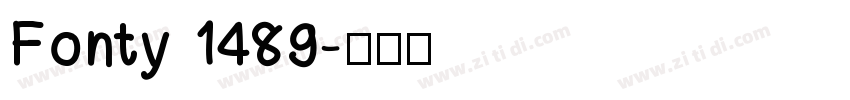 Fonty 1489字体转换